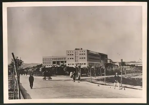 Fotografie Ansicht Ankara, Asphaltierte Strasse und neues Gebäude