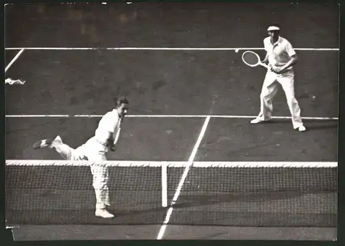 Fotografie Davispokal Deutschland : Schweiz, Tennisspieler Henkel und von Metaxa