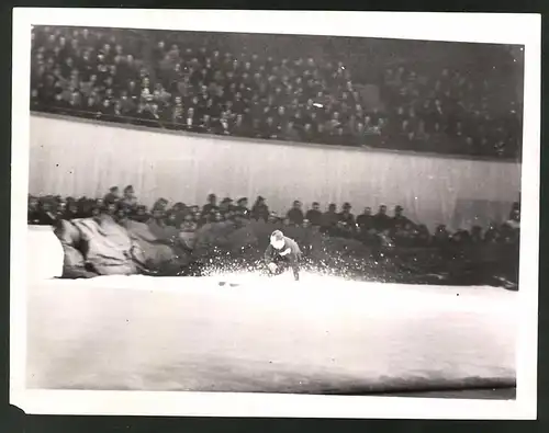 Fotografie Ansicht New York, Skisprungwettkampf im Madison Square Garden