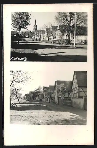 AK Dresden-Kaditz, Ortsansicht mit Hauptstrasse