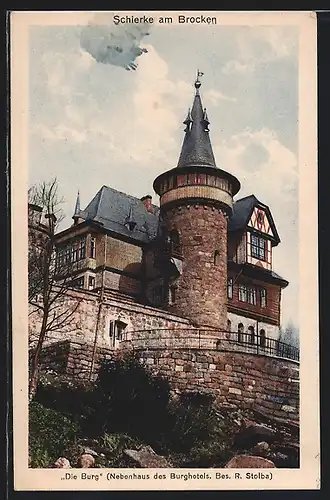 AK Schierke am Brocken, Die Burg, Nebenhaus des Burghotels