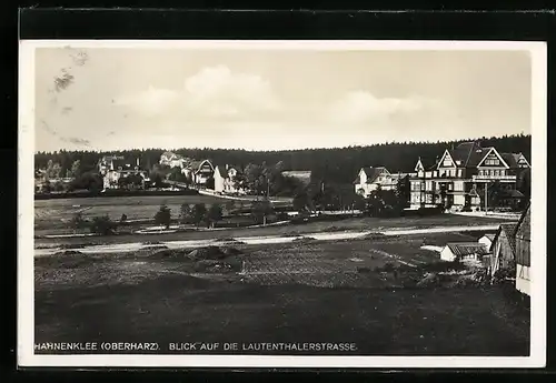 AK Hahnenklee /Oberharz, Blick auf die Lautenthalerstrasse