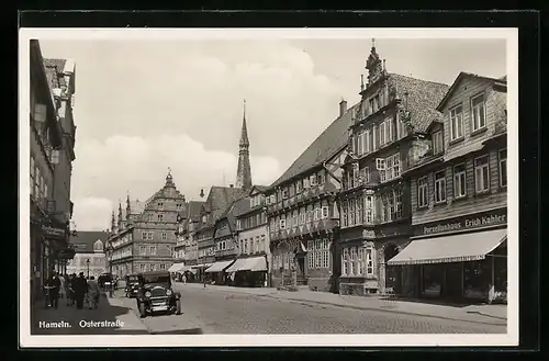 AK Hameln, Osterstrasse, Porzellanhaus Erich Kahler