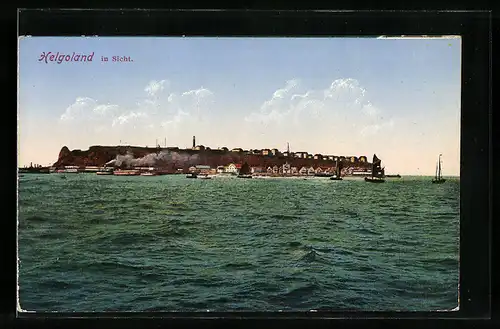 AK Helgoland, Blick zur Küste