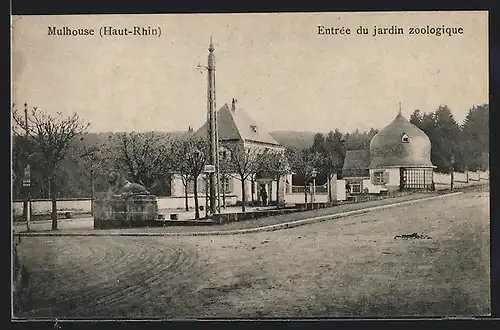 AK Mülhausen, Eingang zum zoologischen Garten