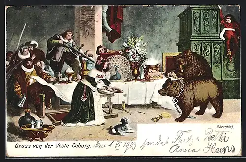 AK Coburg, Veste Coburg, Bärenzimmer