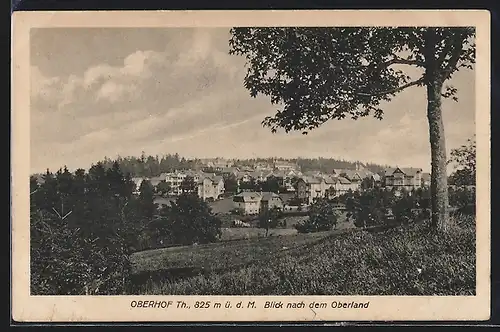 AK Oberhof /Thüringen. Blick nach dem Oberland