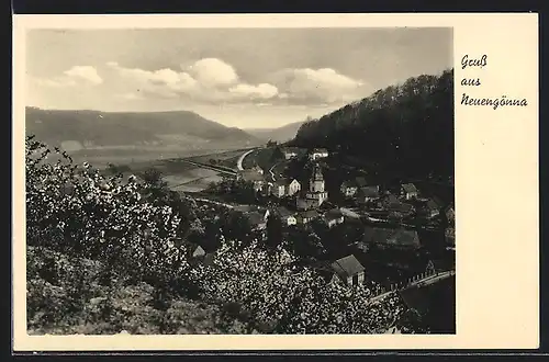 AK Neuengönna, Ortsansicht mit Kirche