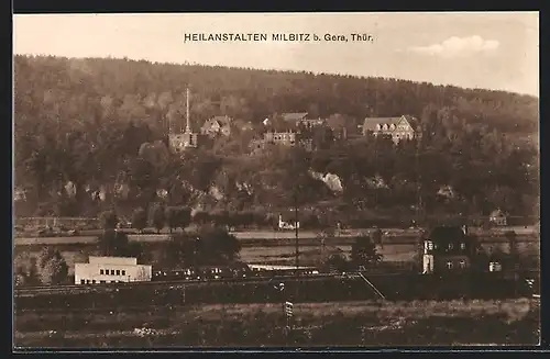 AK Milbitz b. Gera /Thüringen, Heilanstalt am Berg