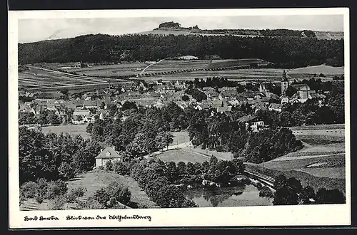 AK Bad Berka, Ortsansicht von der Wilhelmsburg