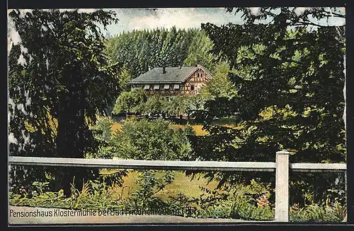 AK Bad Friedrichroda in Thür., Pensionshaus Klostermühle