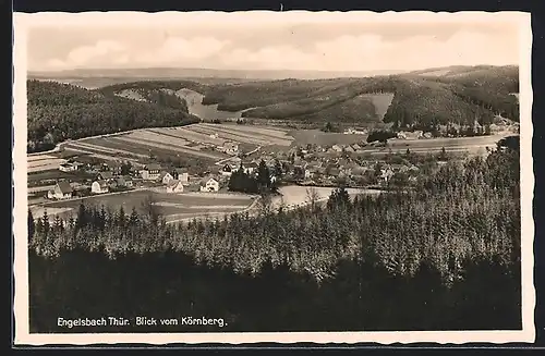 AK Engelsbach /Thüringen, Ortsansicht vom Körnberg aus