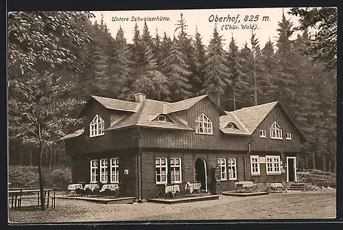 AK Oberhof / Thür. Wald, Untere Schweizerhütte
