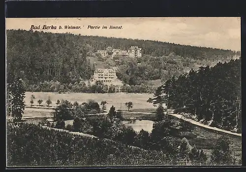 AK Bad Berka b. Weimar, Bergpartie im Ilmtal