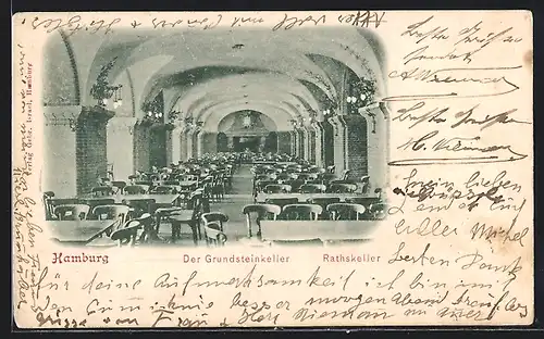 AK Hamburg, Der Grundsteinkeller, Rathskeller