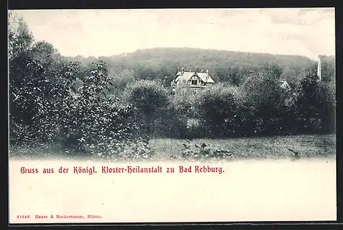 AK Bad Rehburg, königl. Kloster-Heilanstalt