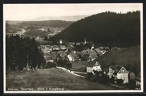 AK Altenau /Oberharz, Ortsansicht vom Kunstberg aus