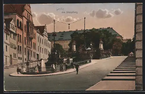 AK Gotha, Schlossberg mit Anlage