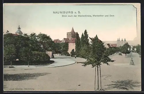 AK Naumburg a. S., Marienkirche, Marienthor und Dom