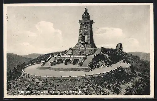 AK Kyffhäuser, Denkmal Kaiser Wilhelm I. auf dem Kyffhäuser