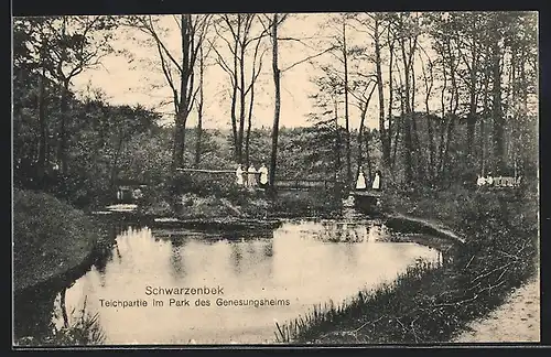 AK Schwarzenbek, Teichpartie im Park des Genesungsheims
