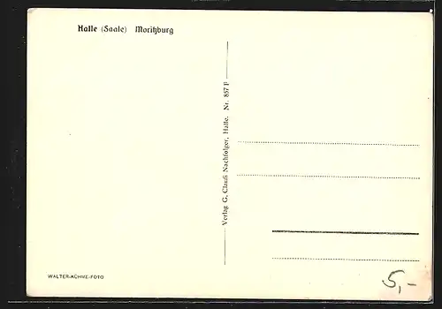 AK Halle /Saale, Moritzburg aus der Vogelschau