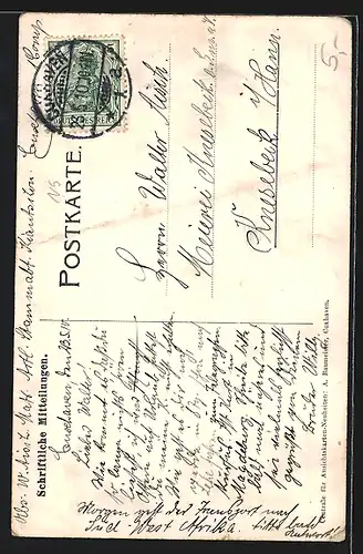 AK Cuxhaven, Leuchtturm und Telegraphengebäude bei Sturmflut