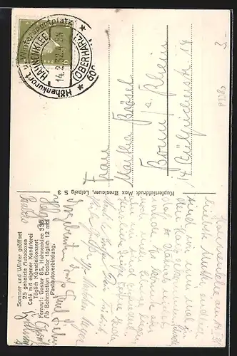 AK Hahnenklee /Oberharz, Hotel Hahnenklee'er Hof im Winter, Inh. Hermann Knüppel