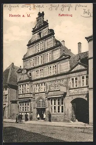 AK Hameln a. W., Gasthaus Im Rattenkrug