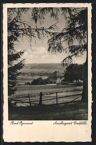 AK Bad Pyrmont, Ausflugsort Gaststätte Erdfälle