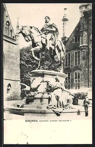 AK Bremen, Kaiser-Wilhem-Denkmal