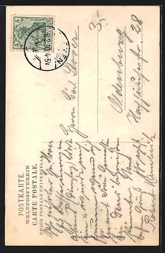 AK Bremen, Roland Denkmal, ergbaut 1404