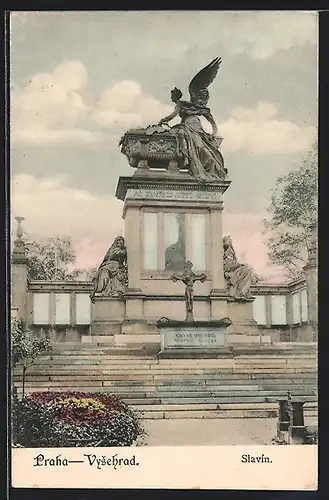 AK Prag / Praha, Vysehrad, Slavin