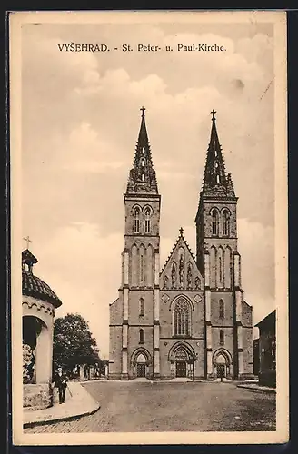 AK Prag / Praha, Vysehrad, St. Peter- und Paul-Kirche