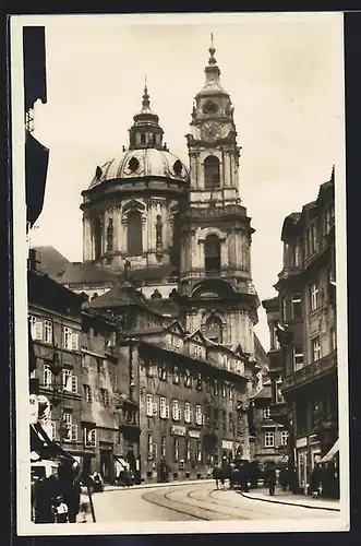 AK Prag / Praha, Mala Strana kostel sv. Mikulase