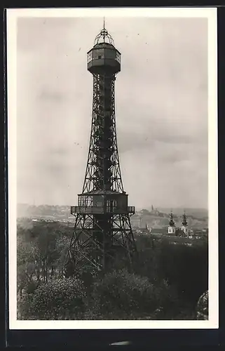 AK Prag / Praha, Tour de Petrin, Aussichtsturm auf dem Laurenziberg