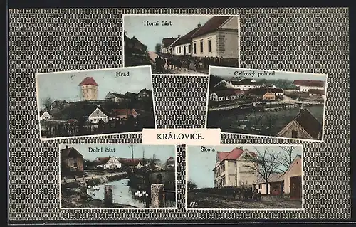 AK Prag / Praha, Královice, Hrad, Horni cast, Dolny cast