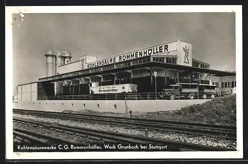 AK Grunbach / Stuttgart, Kohlensäurewerke C. G. Rommenhöller, Werk Grunbach