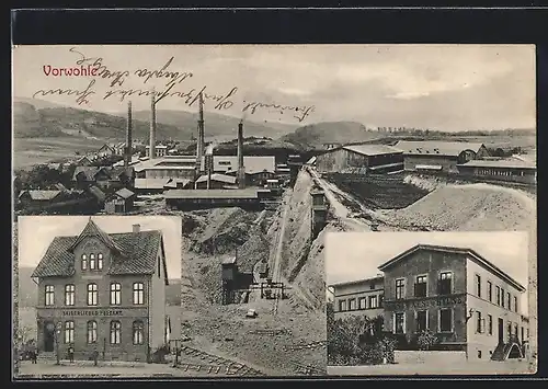 AK Vorwohle, Gasthaus, Fabrik, Kaiserliches Postamt
