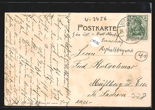 AK Vorwohle, Gasthaus, Fabrik, Kaiserliches Postamt