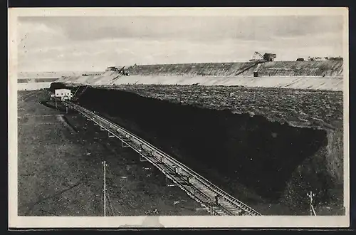 AK Annahütte /N.-L., Grube Heye 1 und 2, mit Bahnschienen