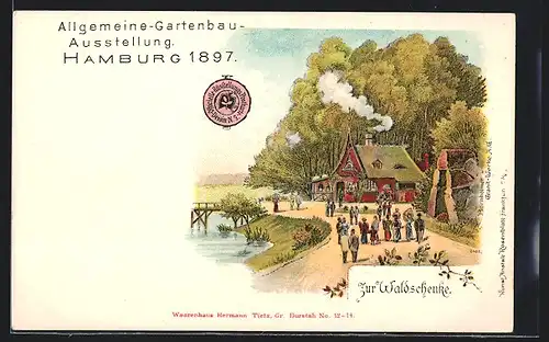 Lithographie Hamburg, Allgemeine-Gartenbau-Ausstellung 1987