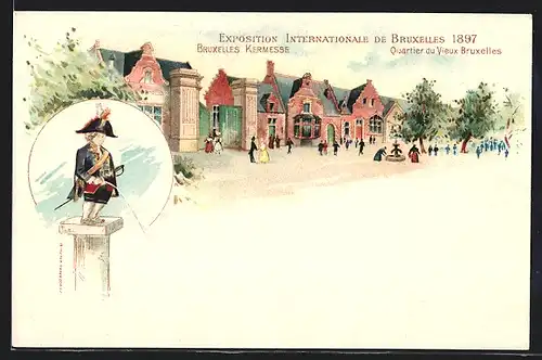 AK Brüssel, Exposition Internationale 1897, Bruxelles Kermesse