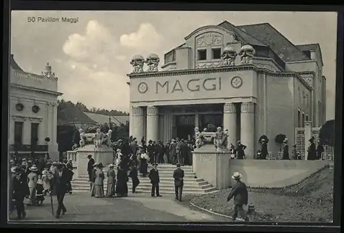 AK Bern, Landes-Ausstellung 1914, Pavillon Maggi