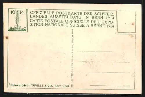 AK Bern, Landes-Ausstellung 1914, Pavillon Maggi