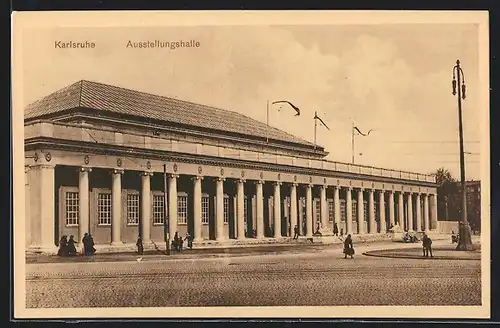 AK Karlsruhe, Ausstellung Unsere Zähne 1925, Ausstellungshalle