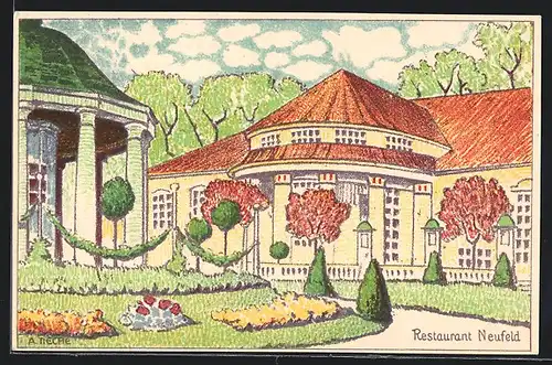 AK Bern, Schweiz. Landes-Ausstellung 1914, Restaurant Neufeld
