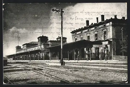 AK Elfringen, Blick in den Bahnhof