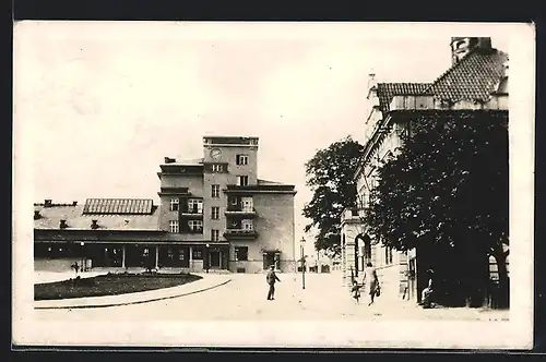 AK Rokycany, Nové nádrazi postavené r. 1931, Bahnhof