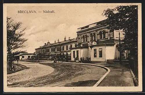 AK Breclav, Nádrazí, Bahnhof